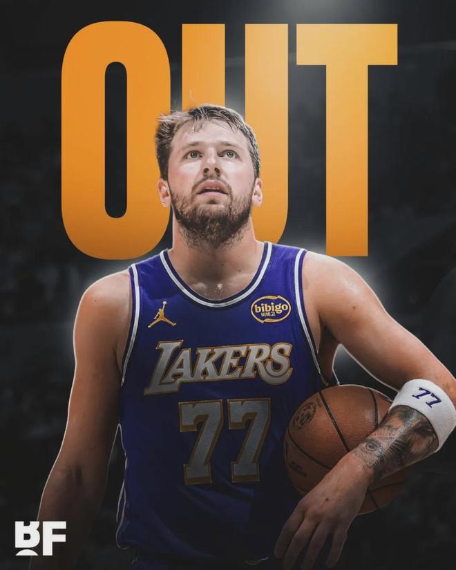 东契奇左腿筋二级拉伤 预计赛季报销湖人季后赛