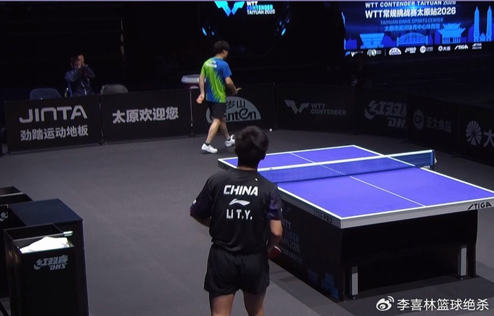 李天阳力克日本削球名将英田理志，国际赛场首